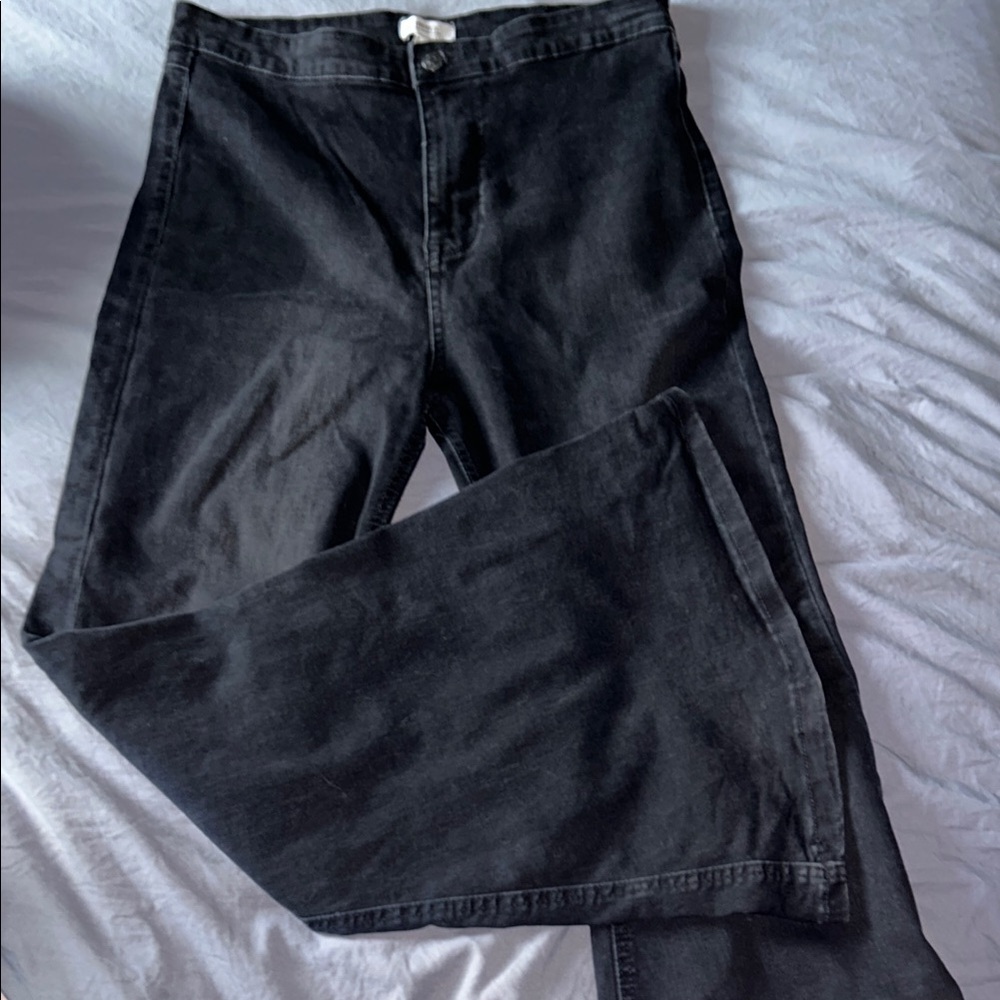 Forever 21 Black Flare & Wide Leg Jeans